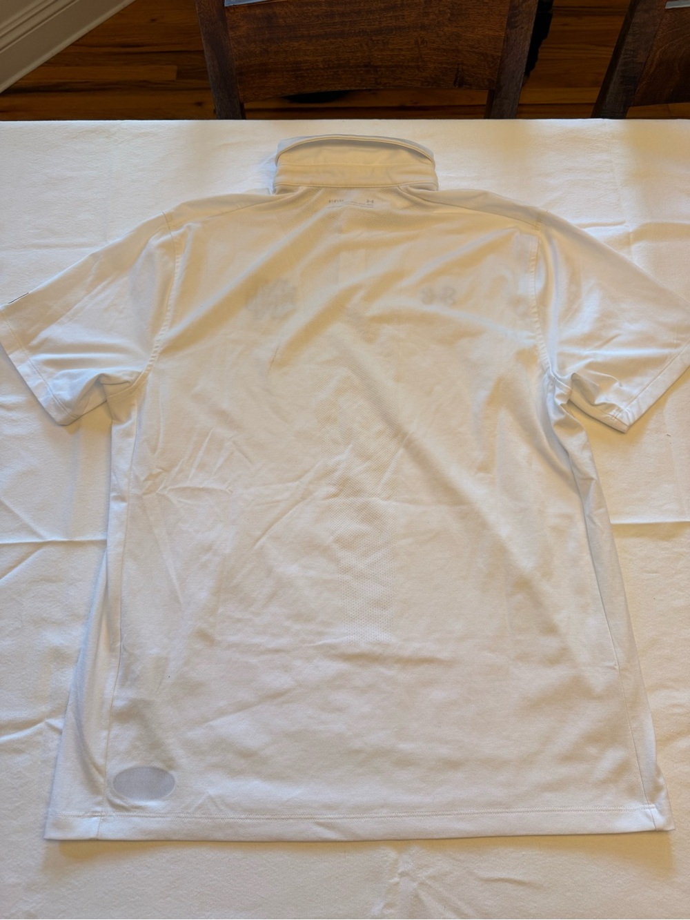 Under Armour Notre Dame White Performance Polo - Picture 5 of 6
